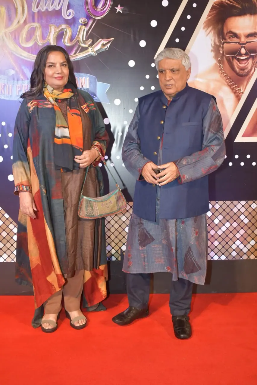 The power duo of Indian cinema, Shabana Azmi and Javed Akhtar, were spotted at the screening of RARKPK